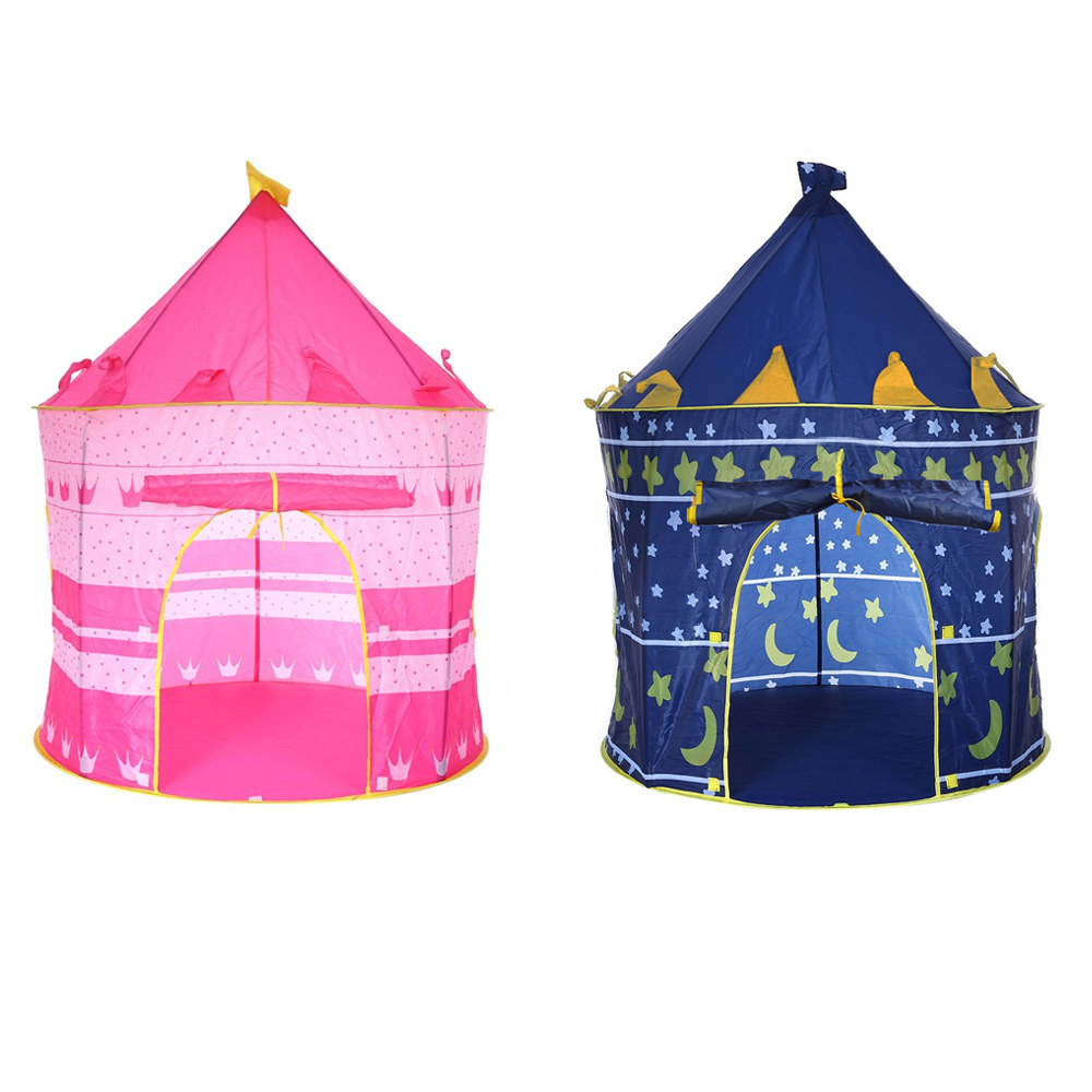  Tenda  Bermain Anak Model  Castle Kids Portable Tent Blue 